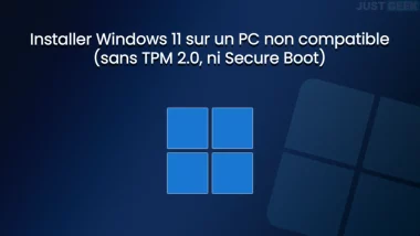 Installer Windows 11 sur un PC non compatible sans TPM 2.0 ni Secure Boot