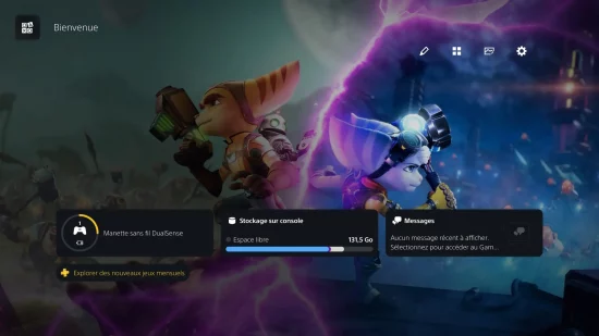 Nouveaux fonds d'écran animés disponibles sur PS5