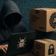 Un pirate informatique utilisant une IA pour créer de faux paquets dans une attaque de slopsquatting