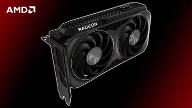 Image officielle de la carte graphique AMD Radeon RX 9060 XT avec double ventilateur