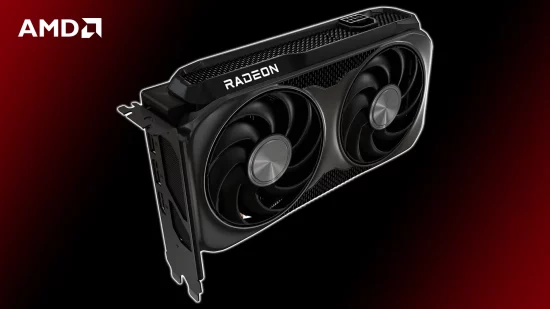 Image officielle de la carte graphique AMD Radeon RX 9060 XT avec double ventilateur