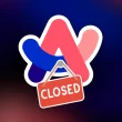 Logo du navigateur Arc avec une pancarte "Closed", illustrant la fin de son développement
