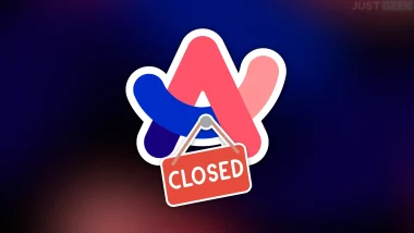 Logo du navigateur Arc avec une pancarte "Closed", illustrant la fin de son développement