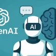 Illustration d’un robot IA avec un cerveau et le logo OpenAI, symbolisant la mémoire étendue de ChatGPT