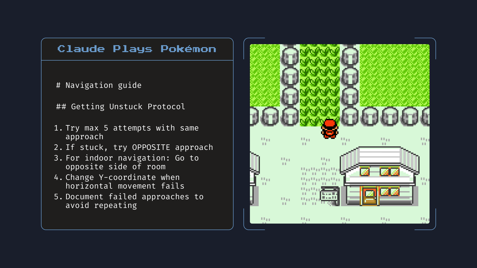 Claude Opus 4 crée un guide de navigation pendant une session Pokémon grâce à sa mémoire locale