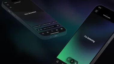 Copilot for Gaming dans l'application Xbox mobile – aperçu isométrique de l'interface en mode écoute.
