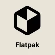 Logo officiel de Flatpak, le système de paquets universel pour Linux