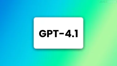 Logo GPT-4.1 sur fond dégradé bleu et vert