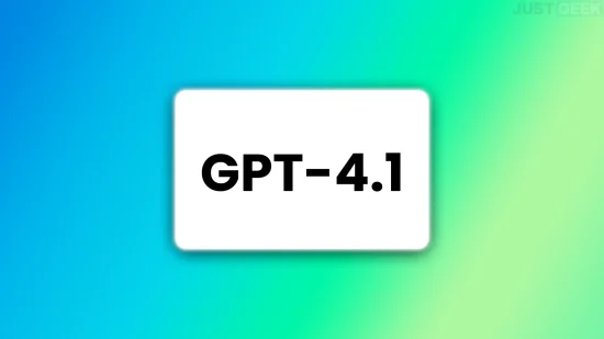 Logo GPT-4.1 sur fond dégradé bleu et vert
