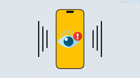Illustration d’un smartphone avec un œil et une alerte, symbolisant la surveillance ou l’écoute potentielle via le micro du téléphone