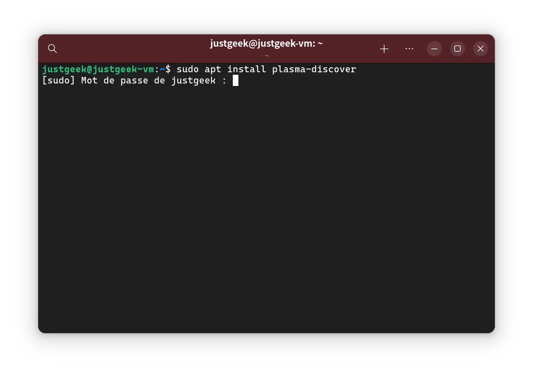 Commande pour installer KDE Discover sur Debian ou Ubuntu