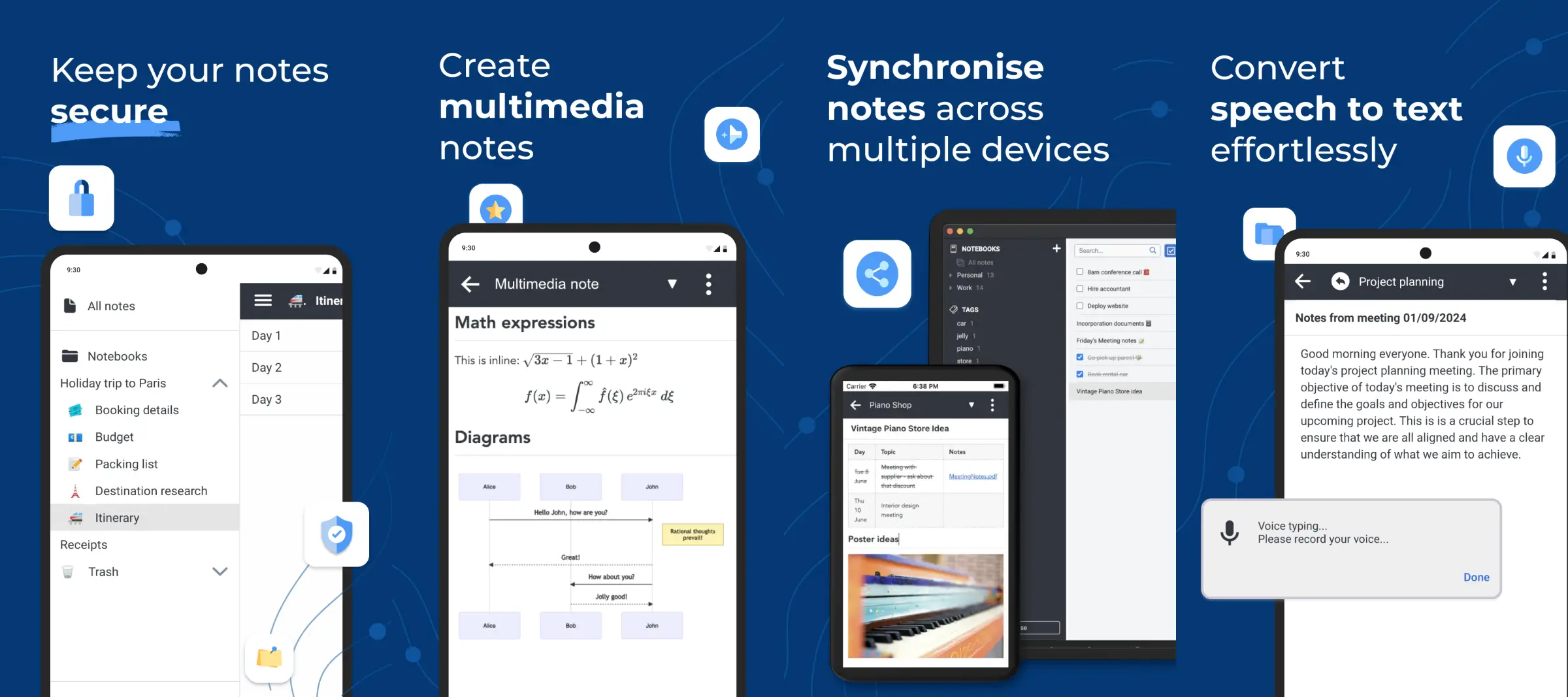Fonctionnalités de Joplin, application de prise de notes open source sur mobile et PC