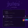 Illustration de Jules, l’agent IA de Google, en train d’optimiser du code JavaScript dans un environnement visuel animé