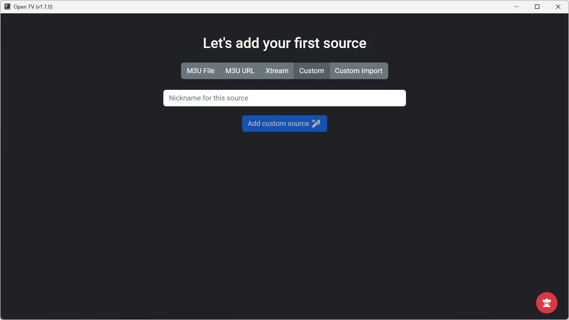 Ajout d’une source IPTV personnalisée dans Open TV