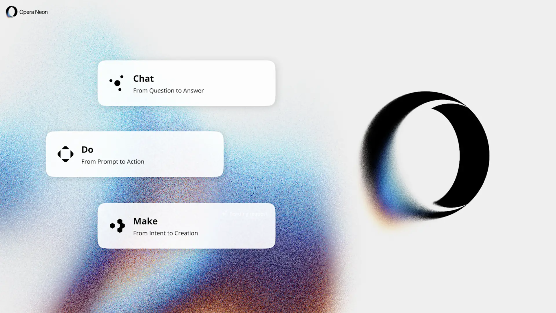 Présentation des trois modules d’Opera Neon : Chat, Do et Make