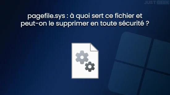 pagefile.sys : explication et tutoriel pour gérer le fichier d’échange sous Windows