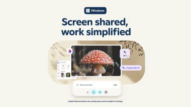 Illustration de Copilot Vision sur Windows avec le partage d’écran et des actions assistées par l’IA