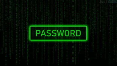 Fuite massive de mots de passe en 2025 – mot « PASSWORD » sur fond de code binaire vert
