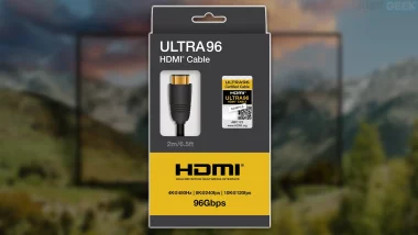 Emballage d’un câble HDMI Ultra96 certifié, compatible avec la norme HDMI 2.2 jusqu’à 96 Gbps