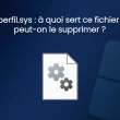Illustration du fichier système hiberfil.sys sur Windows et de sa suppression possible