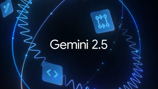 Visuel officiel de Google présentant le modèle d’intelligence artificielle Gemini 2.5