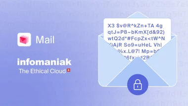 Illustration du chiffrement des e-mails dans la messagerie Infomaniak