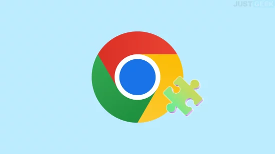 Logo de Google Chrome avec une icône de puzzle représentant une extension
