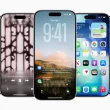 Capture d’écran de l’interface iOS 26 affichée sur plusieurs modèles d’iPhone