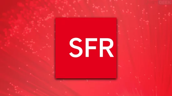 Logo SFR sur fond rouge