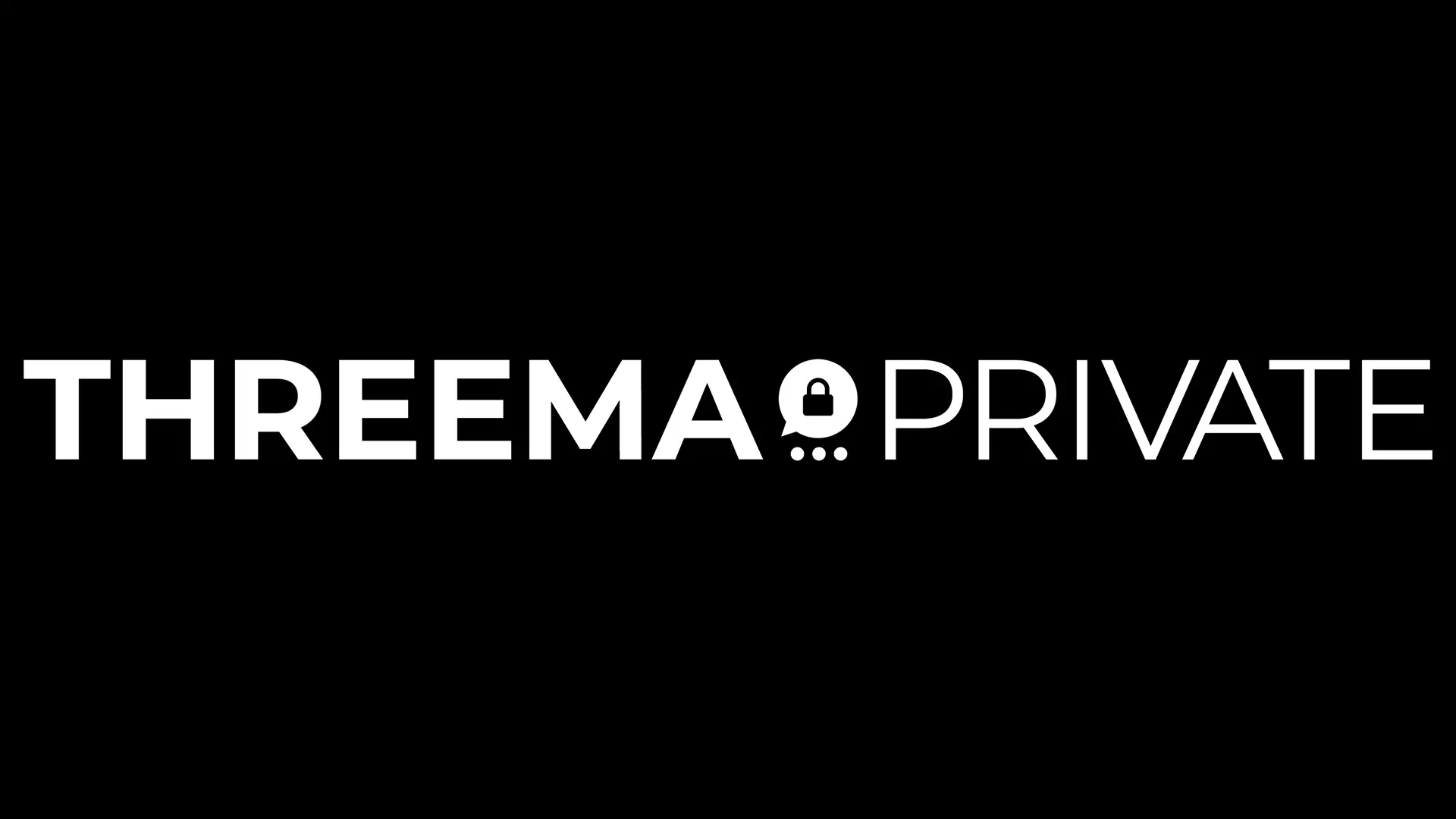 Logo de Threema avec l’inscription « Private » sur fond noir