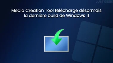 Illustration de Media Creation Tool téléchargeant la dernière build de Windows 11