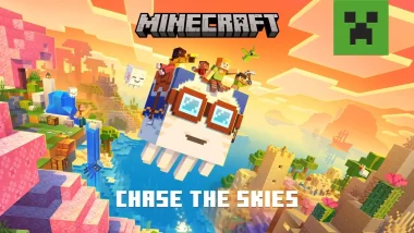 Minecraft mise à jour Chase the Skies avec Ghast joyeux et nouveaux graphismes Vibrant Visuals