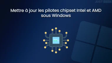 Illustration de la mise à jour des pilotes chipset Intel et AMD sous Windows