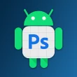 Illustration de Photoshop sur Android dans une version mobile en bêta