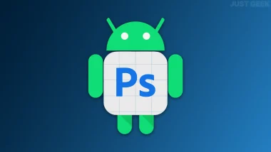Illustration de Photoshop sur Android dans une version mobile en bêta
