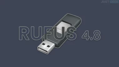 Illustration de Rufus 4.8 avec une clé USB