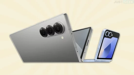 Image de deux smartphones pliants Samsung Galaxy Z Fold et Flip