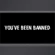 Écran stylisé sur une Switch 2 avec le message "You've been banned", illustrant un bannissement par Nintendo