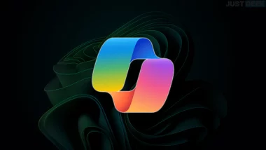 Logo coloré de Microsoft Copilot sur fond Windows