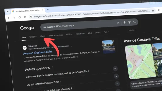 Bouton Maps réactivé dans les résultats de recherche Google grâce à une extension Chrome et Firefox
