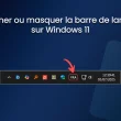 Icône de la barre de langue affichée dans la zone de notification sur Windows 11
